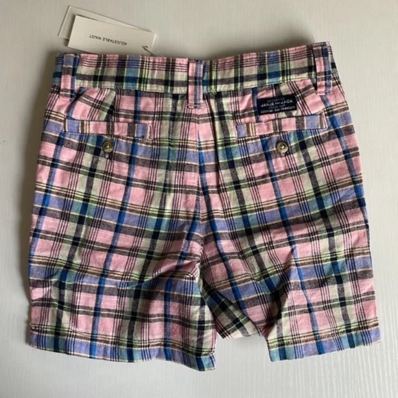 Janie and Jack Boy Plaid Adjustable Waist Shorts 2T - Picture 7 of 8